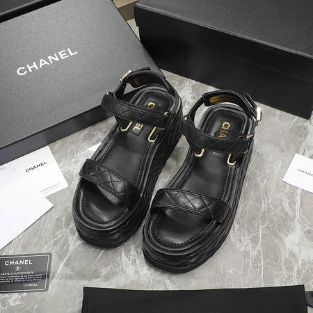 Chanel spring summer platform sandals