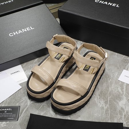 Chanel spring summer platform sandals