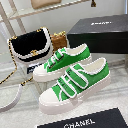 Chanel canvas sneakers