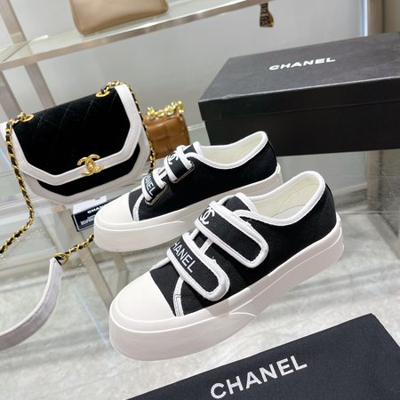 Chanel canvas sneakers