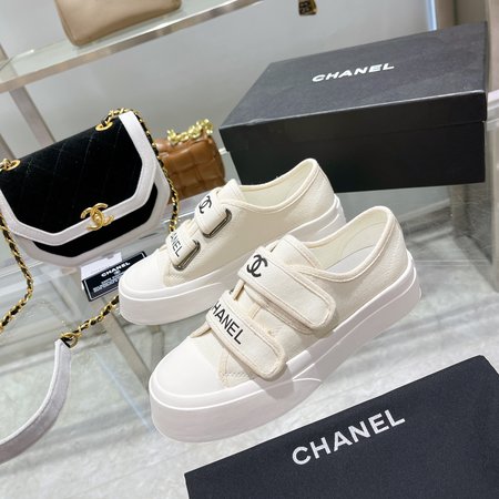 Chanel canvas sneakers