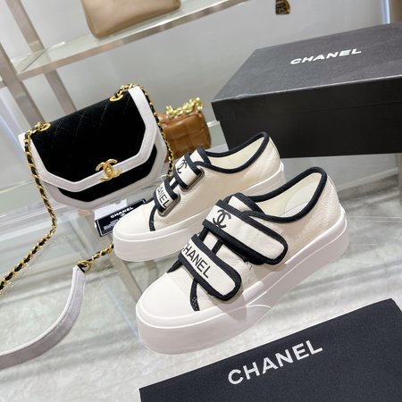 Chanel canvas sneakers