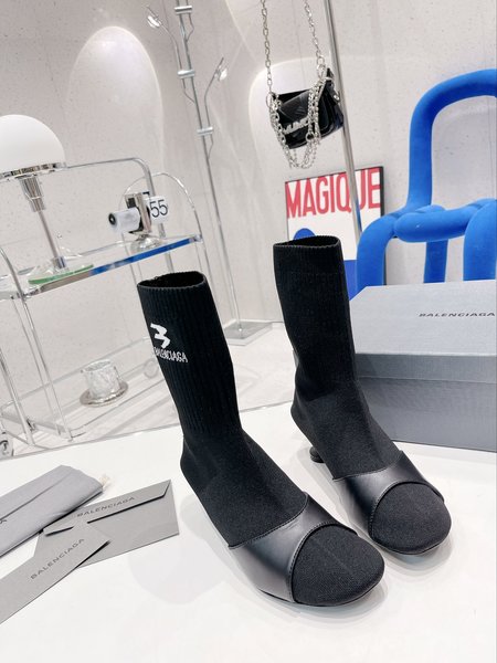 Balenciaga knitted socks boots