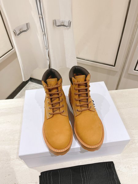 Celine Martin boots nubuck leather + leather lining