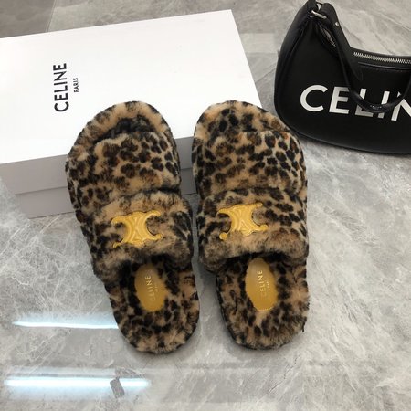 Celine wool slippers