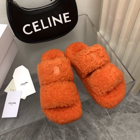 Celine wool slippers