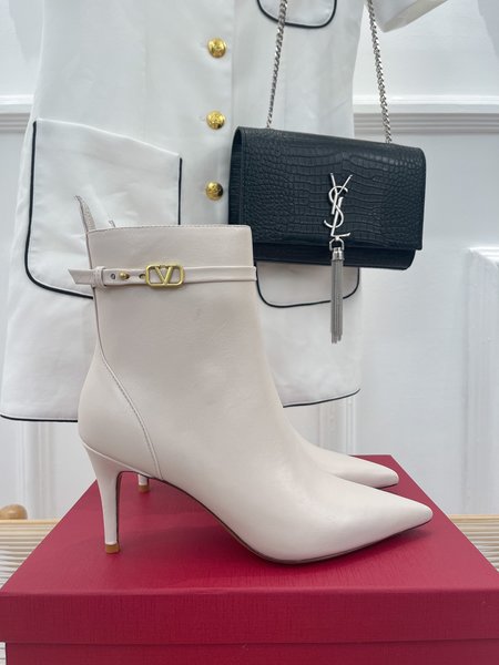 Valentino pointed toe high heel ankle boots