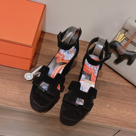 Hermes platform sandals