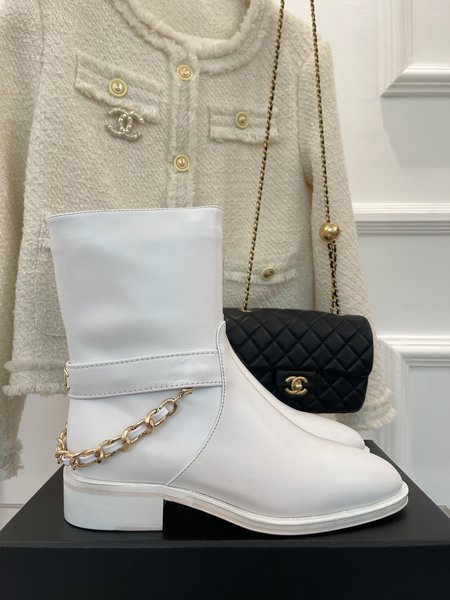 Chanel classic chain boots