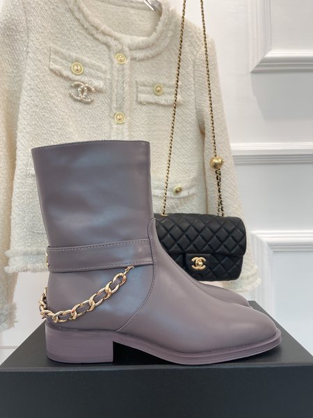 Chanel classic chain boots