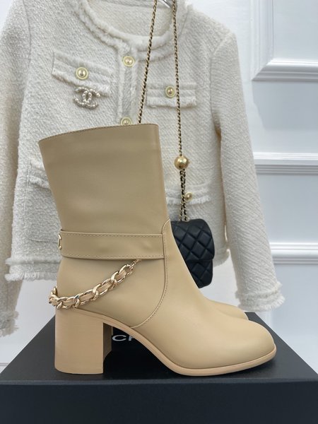 Chanel classic chain boots