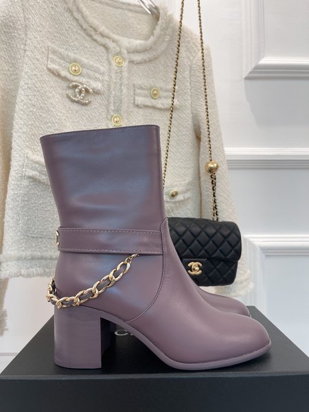 Chanel classic chain boots