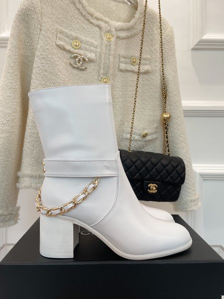 Chanel classic chain boots