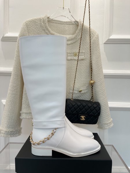 Chanel classic chain boots