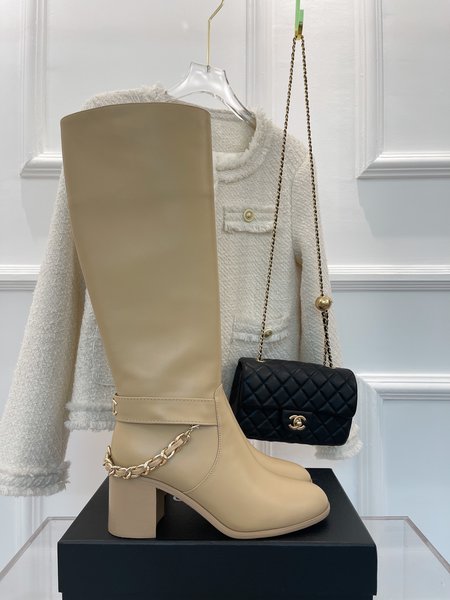 Chanel classic chain boots