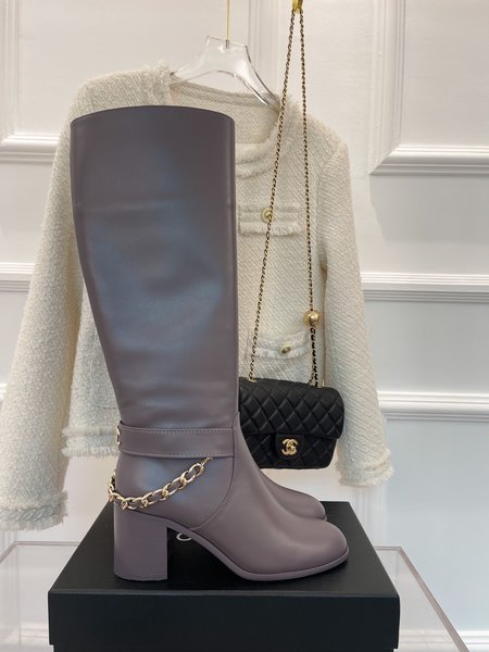 Chanel classic chain boots