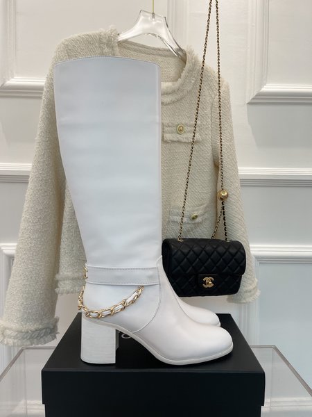 Chanel classic chain boots