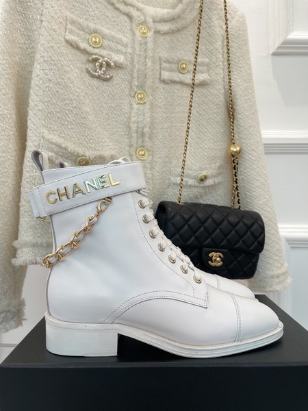 Chanel classic chain boots