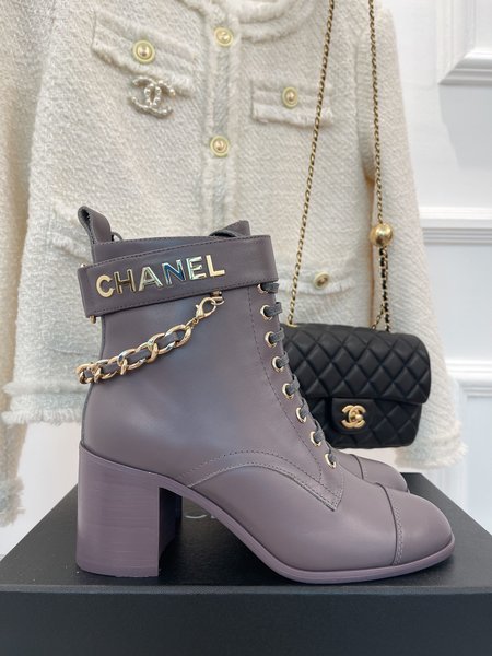 Chanel classic chain boots