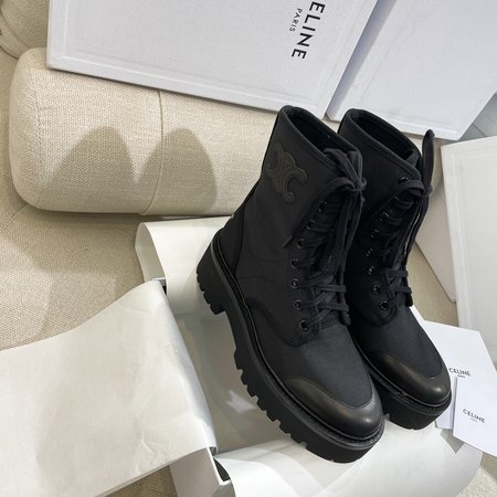 Celine Arc de Triomphe retro lace-up Martin boots