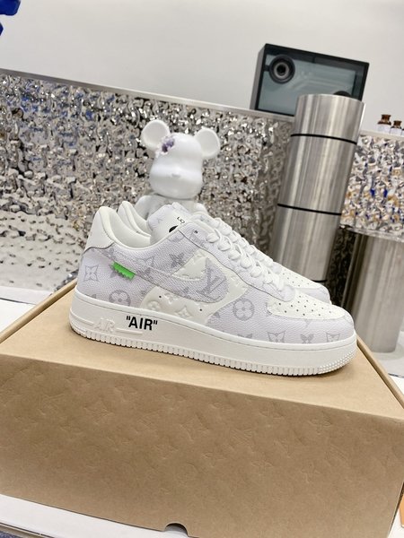 Louis Vuitton Couple Style Air Force One Fashion Sneakers