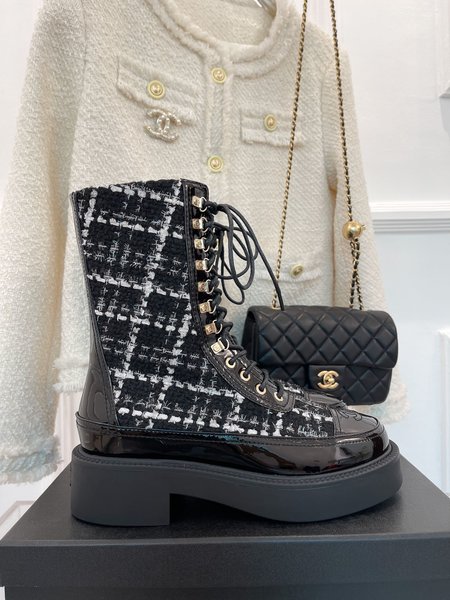 Chanel Classic Autumn/Winter Vintage Motorcycle Boots