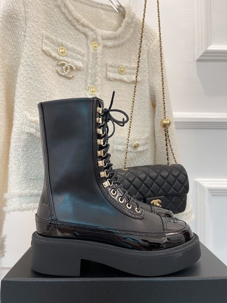 Chanel Classic Autumn/Winter Vintage Motorcycle Boots