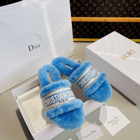 Dior wool slippers