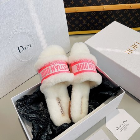 Dior wool slippers