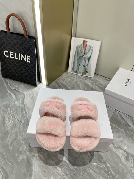 Celine wool slippers