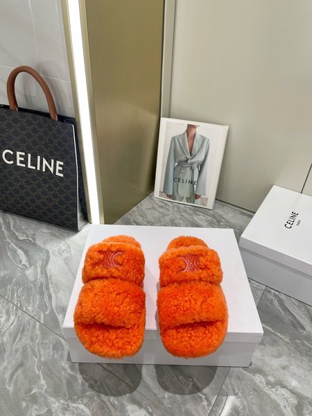 Celine wool slippers