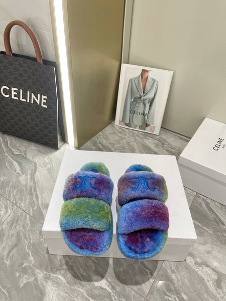 Celine wool slippers