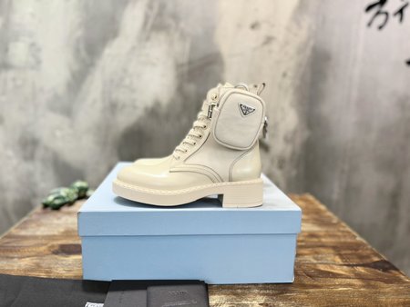 Prada high top leather boots