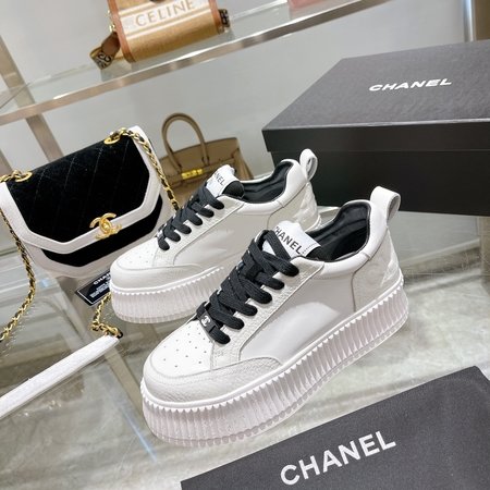 Chanel Cowhide letter casual shoes