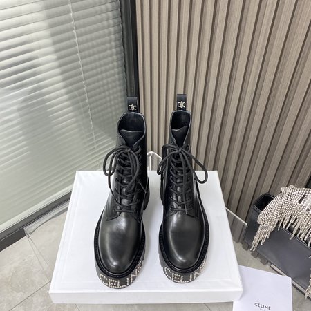 Celine martin boots platform ankle boots