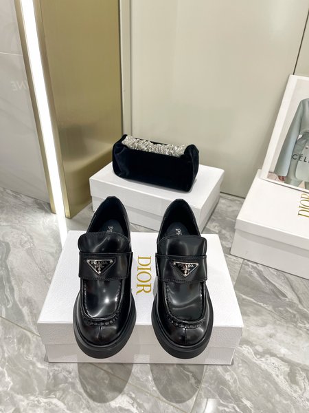 Prada patent leather loafers