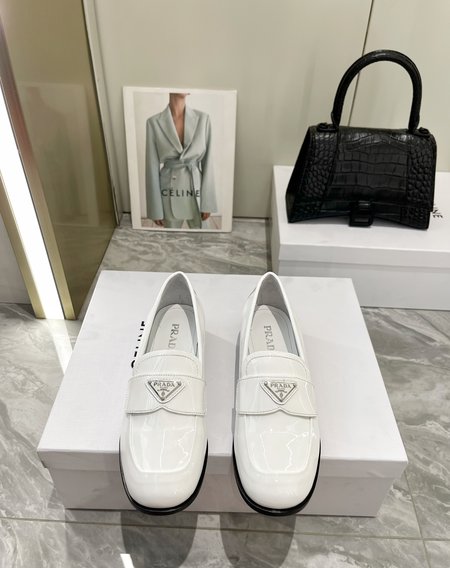 Prada patent leather loafers