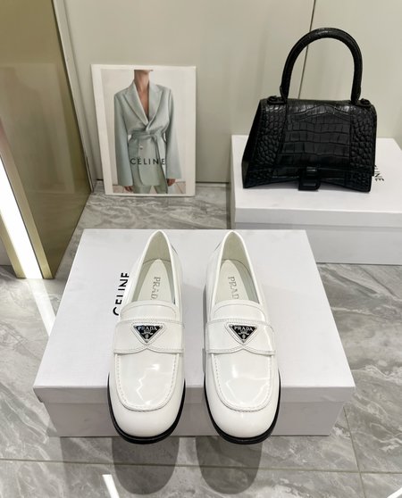 Prada patent leather loafers