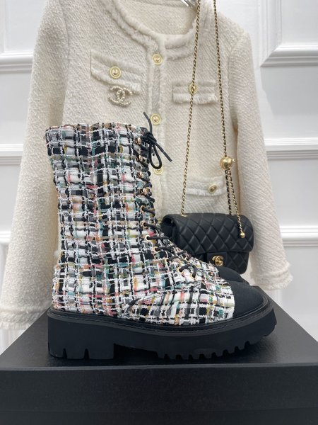 Chanel Vintage motorcycle boots