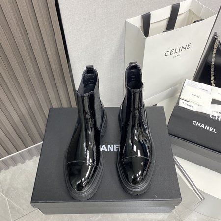 Chanel stretch elastic booties