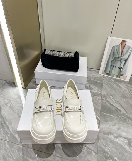 Dior leather loafers