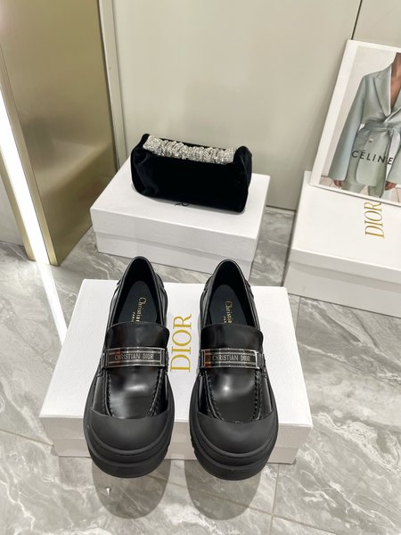 Dior leather loafers