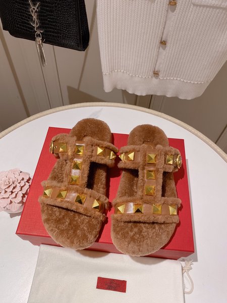 Valentino wool slippers