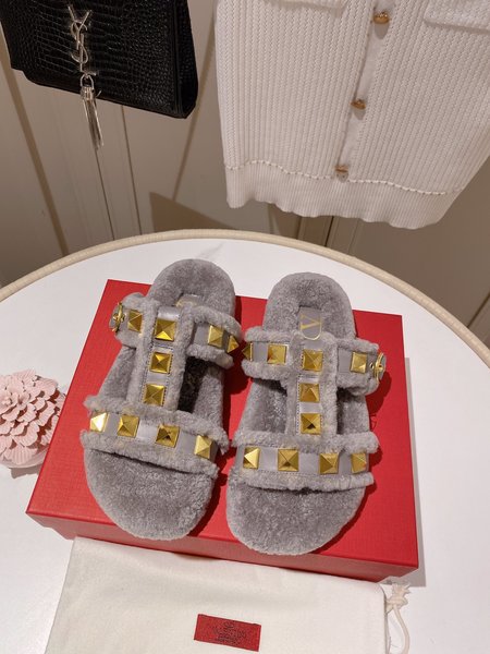 Valentino wool slippers