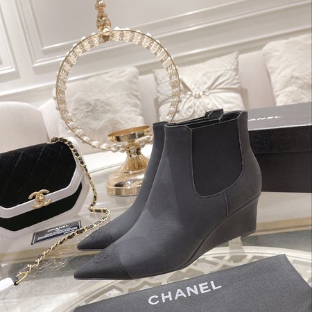 Chanel Wedge Boots