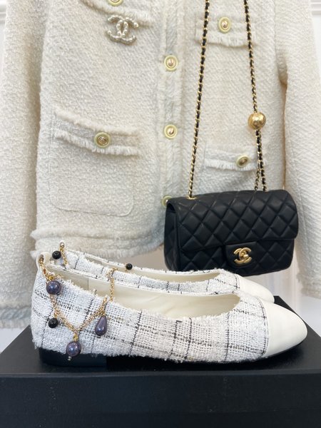 Chanel Jeweled Chain Anklet Mary Janes