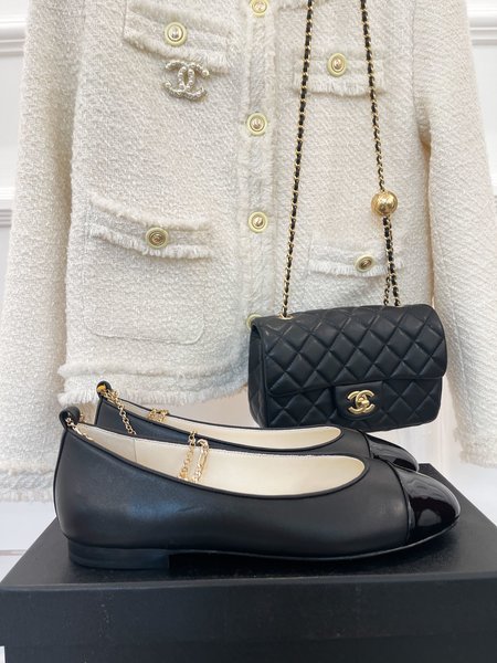 Chanel Jeweled Chain Anklet Mary Janes