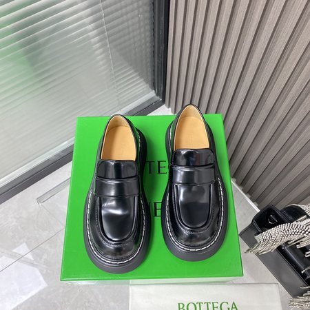 Bottega Veneta platform shoes calfskin