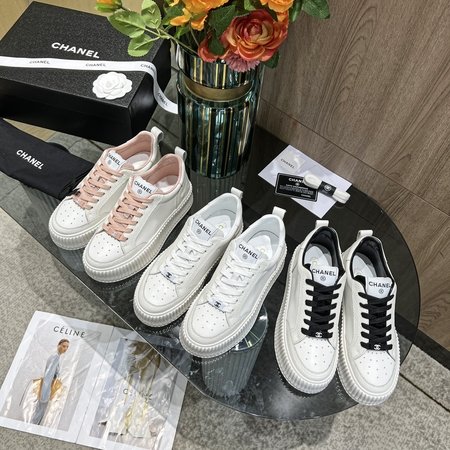 Chanel leather sneakers