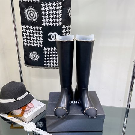 Chanel chain boots